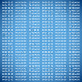 Blue binary computer code