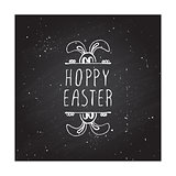 Hand-sketched easter typographic element