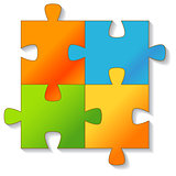Jigsaw Puzzle. Vector.