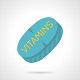Flat vector icon for vitamin supplements