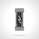 Black vector icon for protein bar