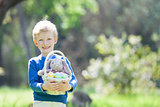 kid at easter time