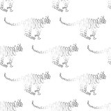 Tiger seamless pattern 