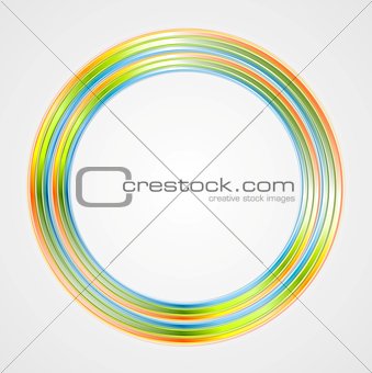 Bright circle logo background