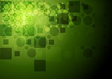 Green tech geometry background