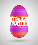 Happy Easter background with egg.