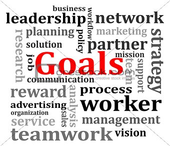 Organization goals concept