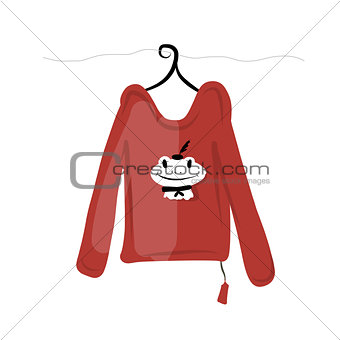 Top on hangers with funny frog design