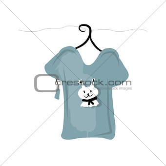 Top on hangers with funny squirrel design