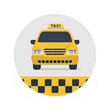 Taxi sign vector illustration.