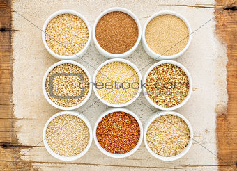 healthy, gluten free grains abstract
