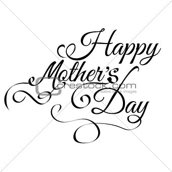 Happy Mothers's Day vintage lettering background