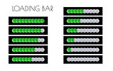 green loading bars