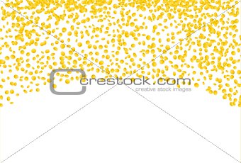 falling gold confetti