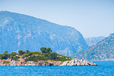 small rocky island in the Aegean Sea