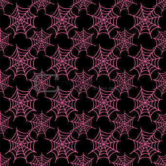 seamless pattern with spiderweb