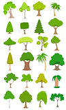 Green trees set