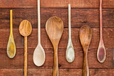 set of wooden spoons