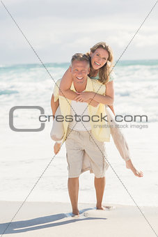Happy couple having fun together