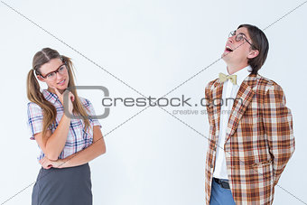 Thoughtful geeky hipsters