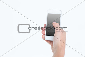 Hand showing smartphone
