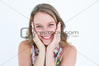 Smiling woman looking at camera
