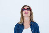 Happy woman with sun glasses