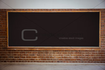 Large chalkboard in classroom