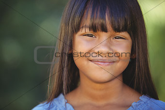 Cute little girl in the park