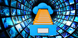 Composite image of cloud computing drawer