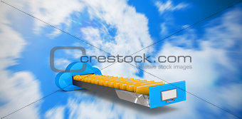 Composite image of cloud computing drawer