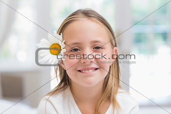 Cute little girl smiling at camera