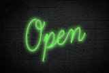 Composite image of open sign