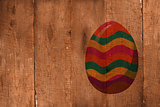 Composite image of easter egg