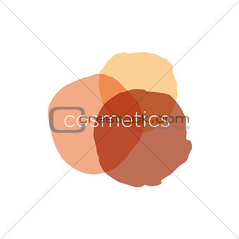 Abstract vector logo for cosmetics and beauty