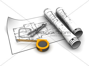 blueprint and tools
