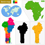 Benin map