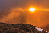 Sunrise in Fagaras Mountains