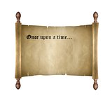 Scroll with once upon a time
