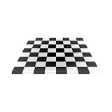 Empty chess board in black and white design