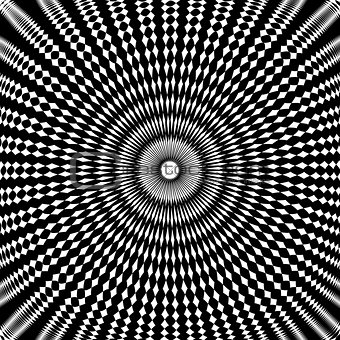 Design circle movement illusion background
