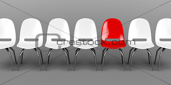 Unique red chair