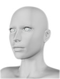 3D female face