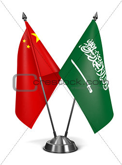 China and Saudi Arabia - Miniature Flags.