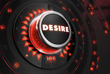 Desire Button with Glowing Red Lights.
