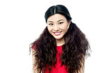 Portrait of smiling young chinese girl