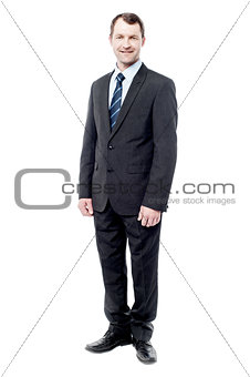 Handsome Businessman isolated on white