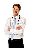 Young confident male doctor