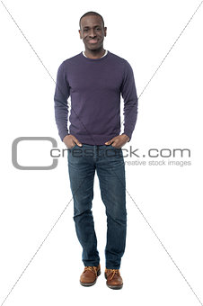 Full length portrait of a middle aged man