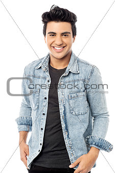 Happy smiling young man